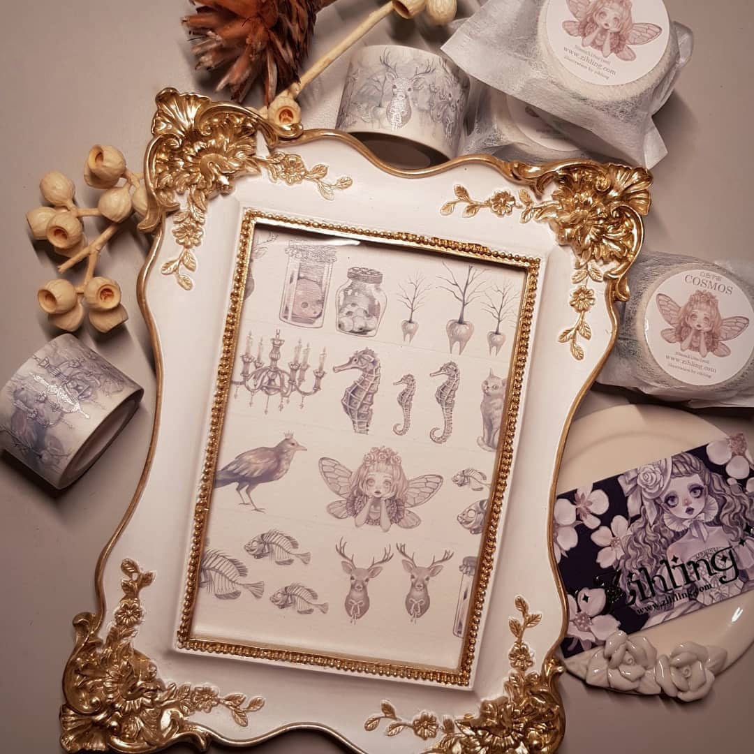 【Zihling】Masking Tape (White Cosmos)